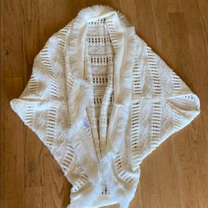 white poncho